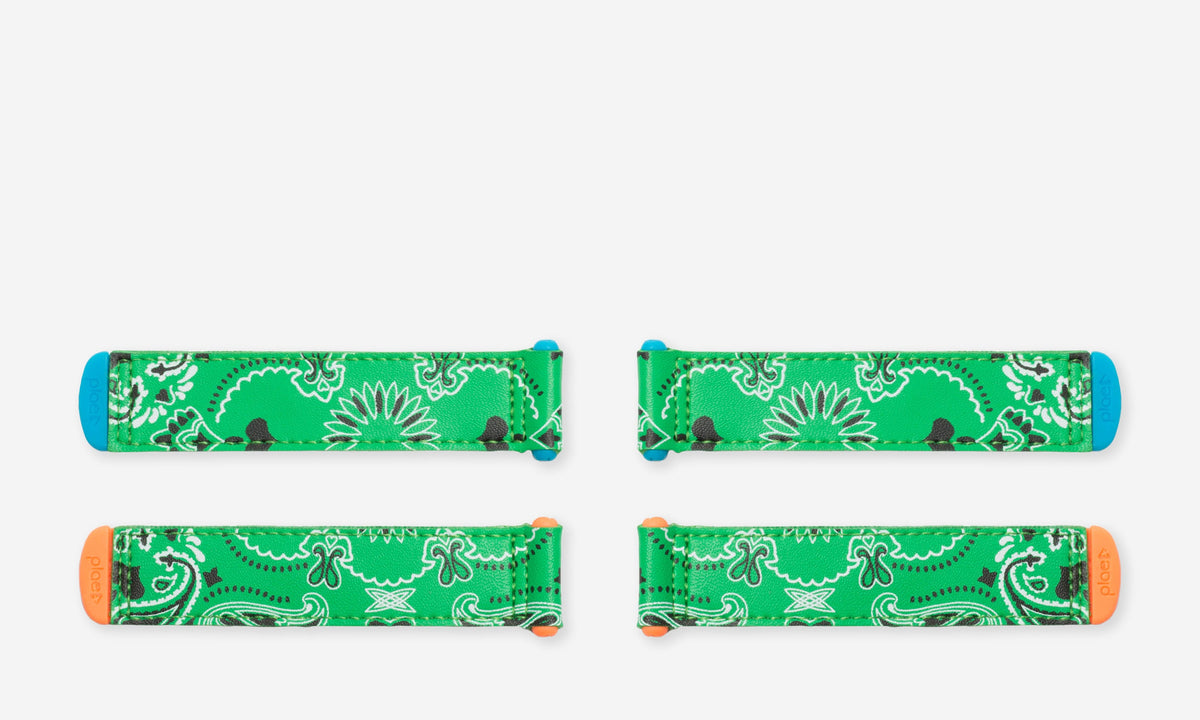 paisley - plae green (4 pack)