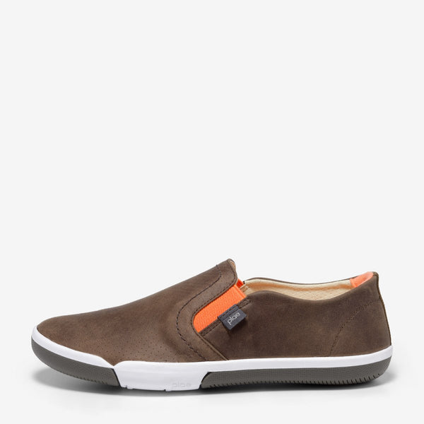 Plae Marten Brown Leather‎ Orange Trim Slip-On Mens Sneakers Mens Size 9.5 PLAE | Shoes | Plae Marten Brown Orange Mens Sz 95 Slip On  main image 2