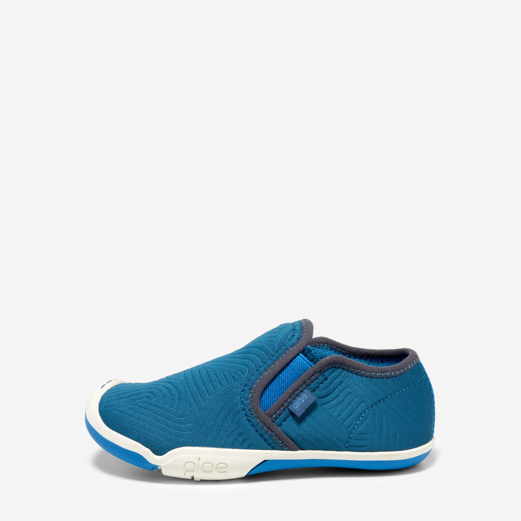 Migi Spinner Blue PLAE Kids Slip On Sneakers