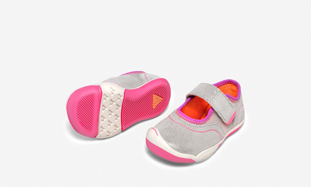 Emme Silver/Pink - PLAE Kids Shoes - Mary Janes
