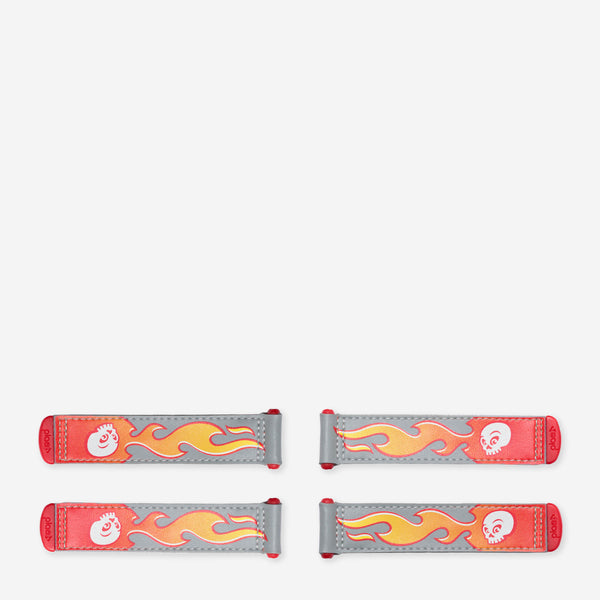 flames - fiery red (4 pack)