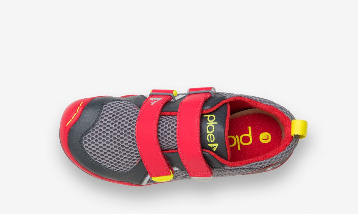 Ty Red/Steel - PLAE Kids Shoes